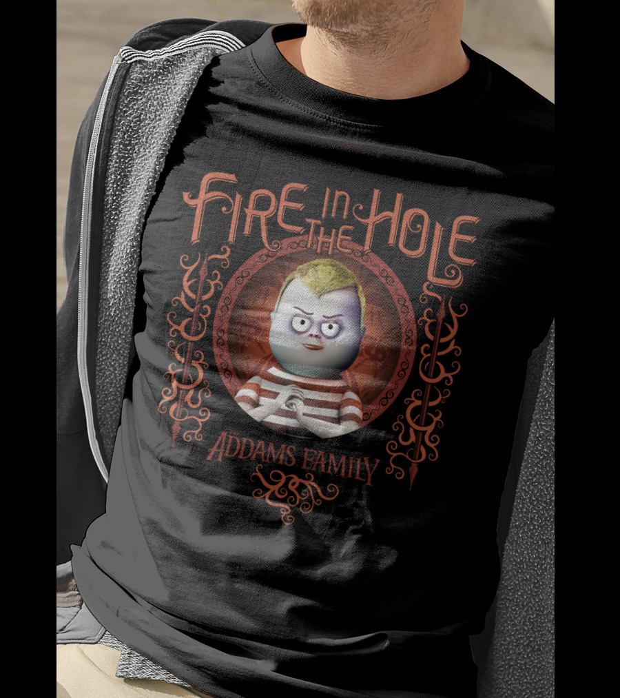 The Addams Family Pugsley Addams Fire In The Hole Gothic T-Shirt