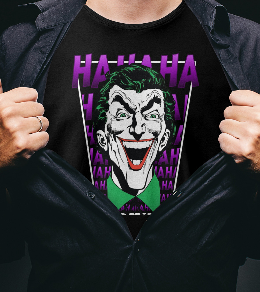 The Joker Hahaha Iconic Laugh T-Shirt