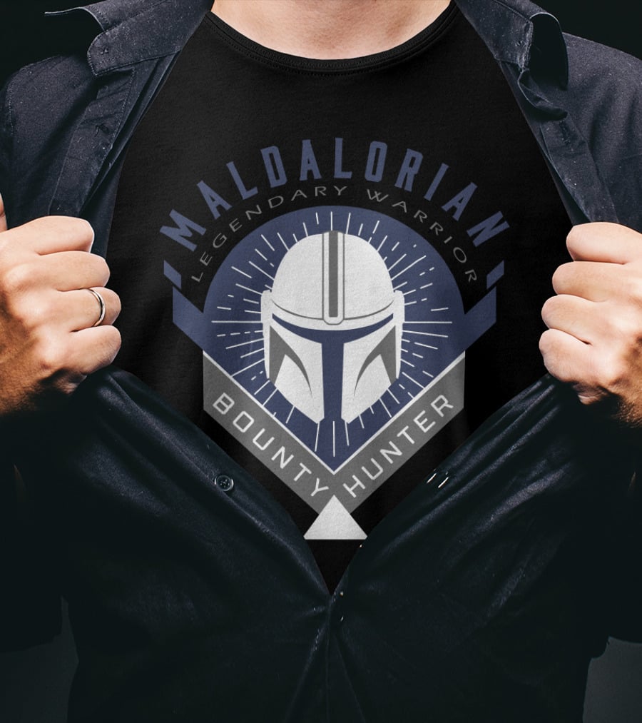 Maldalorian Legendary Warrior Bounty Hunter Helmet T-Shirt
