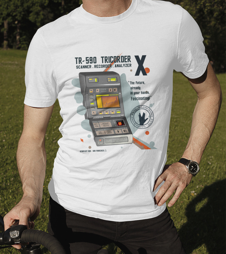 TR-590 Tricorder X Scanner Recorder Analyzer Star Trek Fascinating T-Shirt