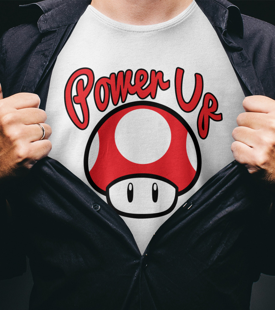 Super Mario Power Up Mushroom T-Shirt