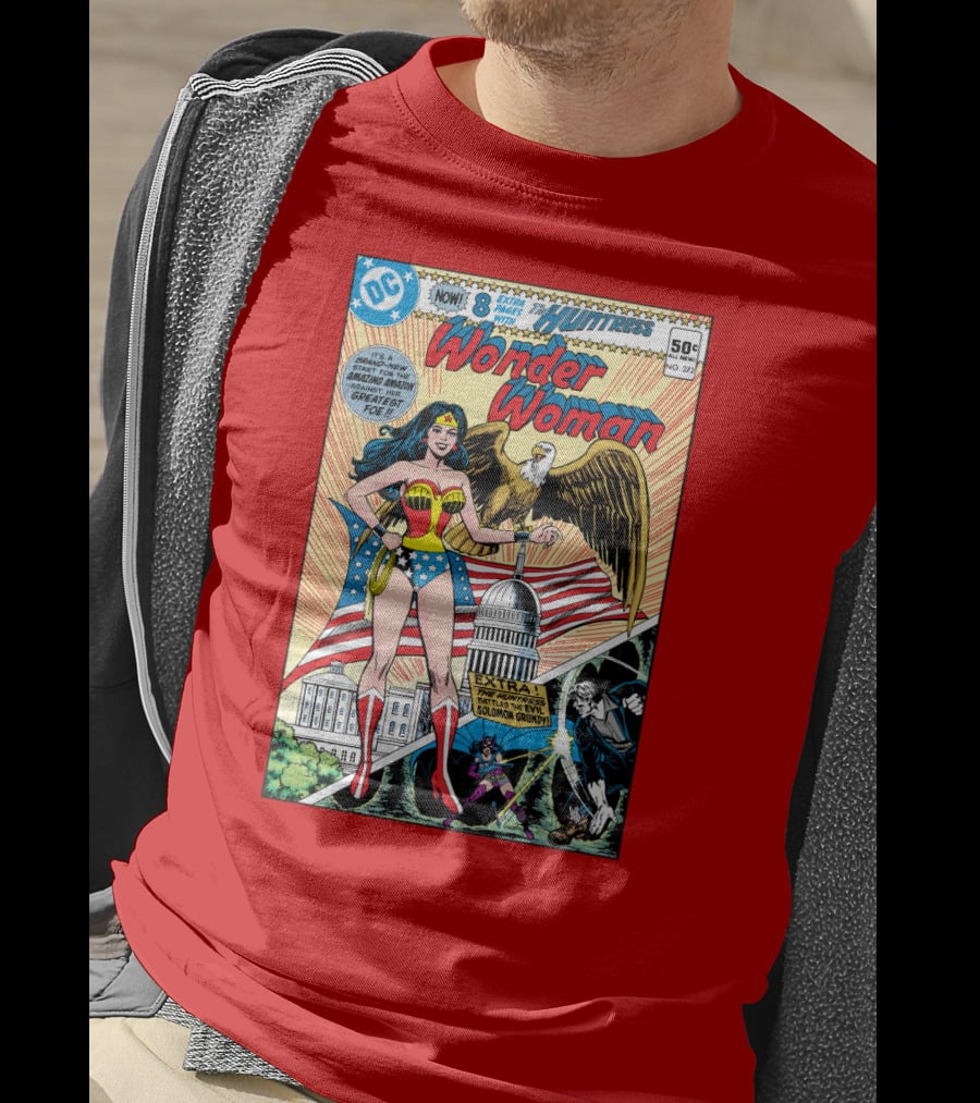 Wonder Woman DC Comics Huntress 1977 Solomon Grundy Patriotic Cover T-Shirt