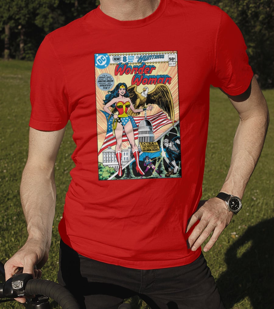 Wonder Woman DC Comics Huntress 1977 Solomon Grundy Patriotic Cover T-Shirt