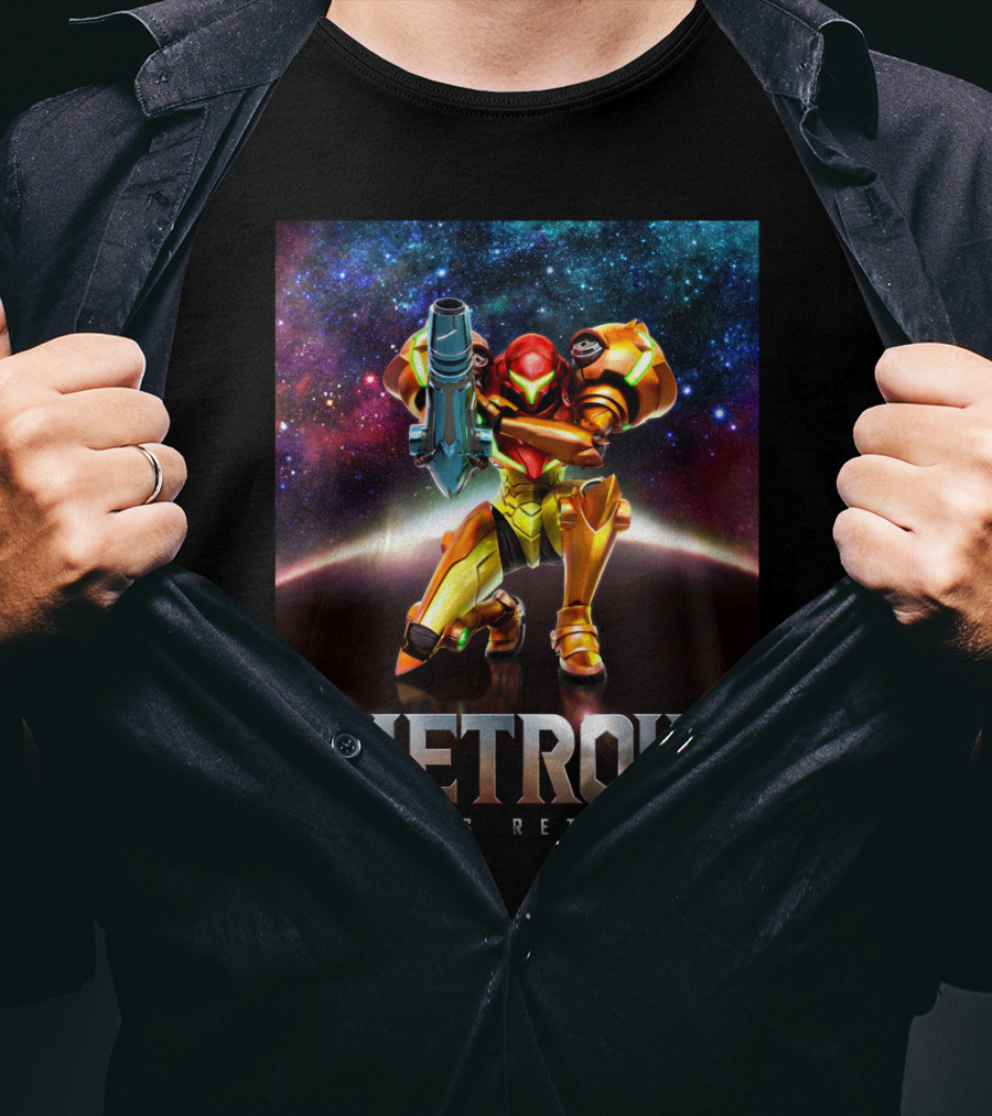 Metroid Samus Returns Galaxy Adventure T-Shirt
