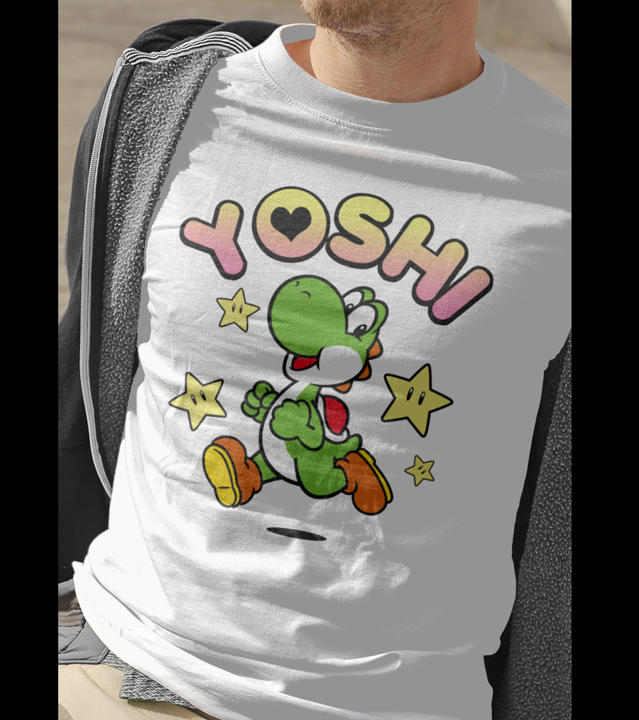 Yoshi Starry Adventure With Heart T-Shirt