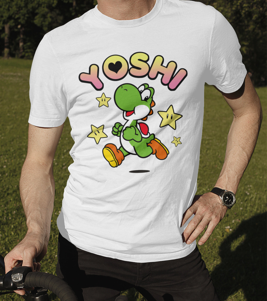 Yoshi Starry Adventure With Heart T-Shirt