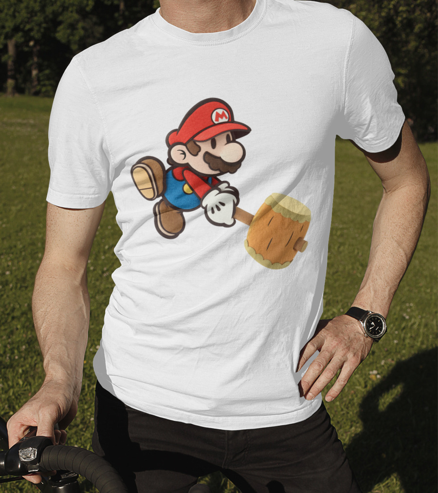 Super Mario Paper Hammer Mario T-Shirt
