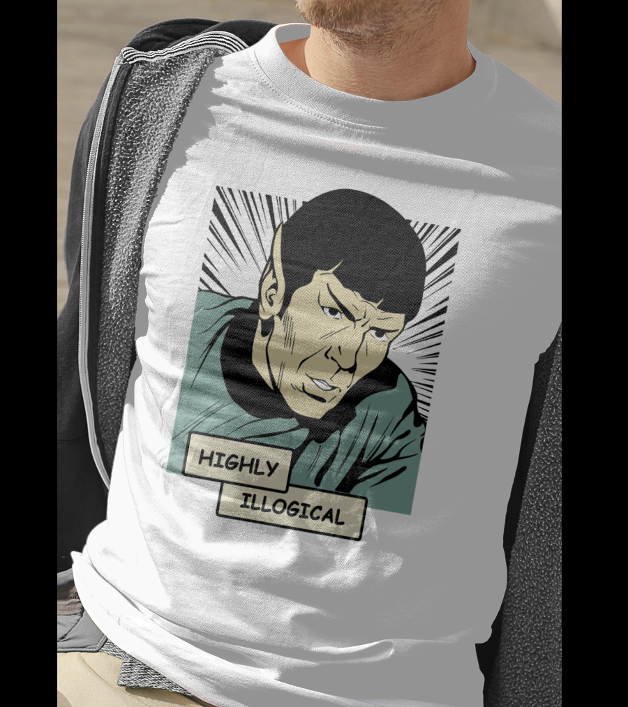 Star Trek Spock Highly Illogical Comic T-Shirt