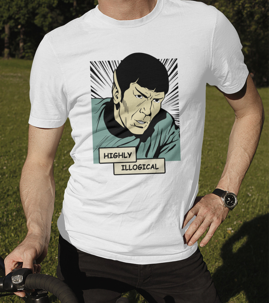 Star Trek Spock Highly Illogical Comic T-Shirt