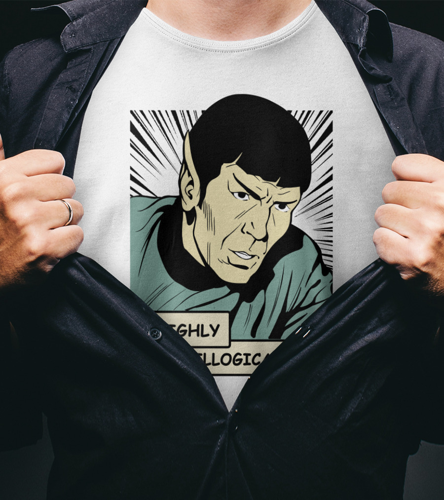 Star Trek Spock Highly Illogical Comic T-Shirt