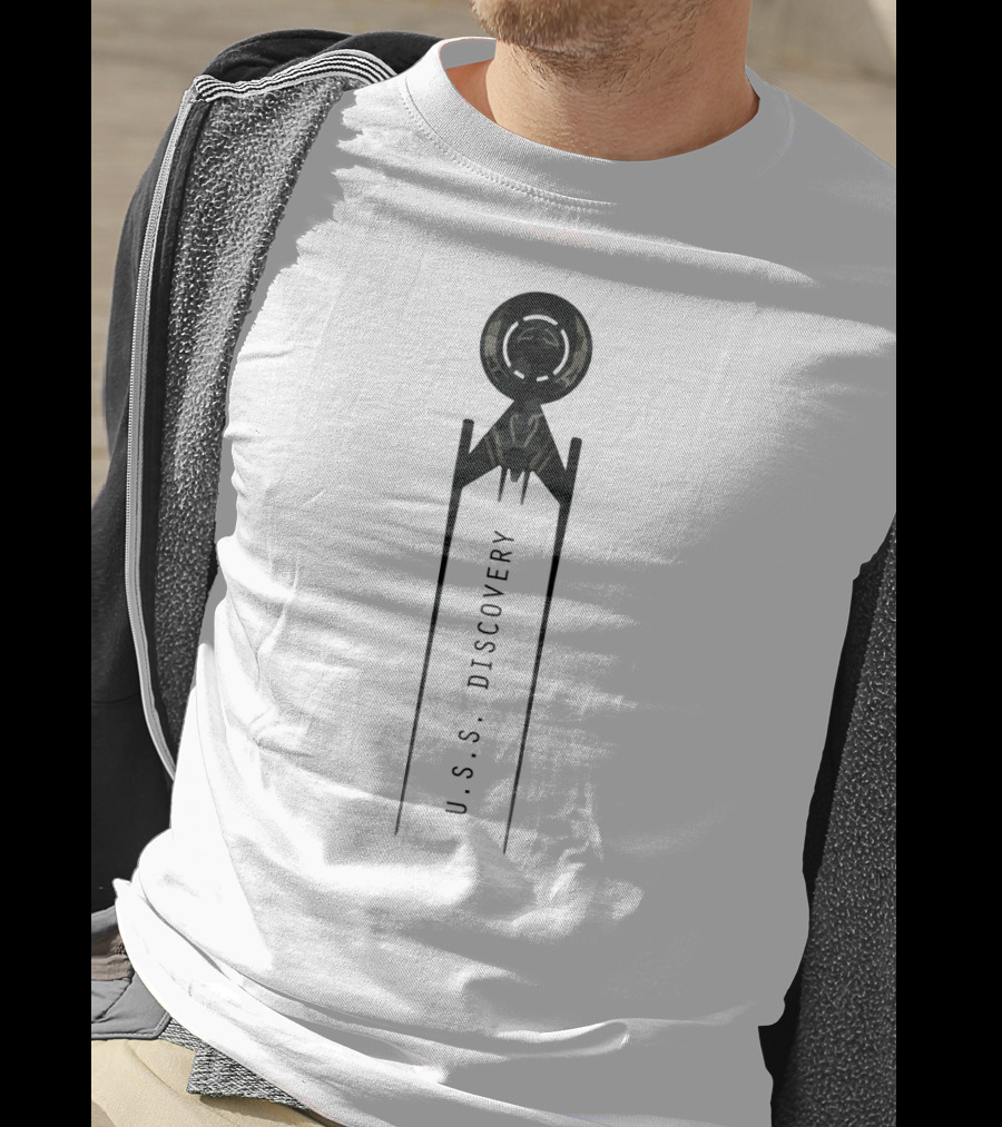 U.S.S Discovery Star Trek Black Badge Emblem T-Shirt