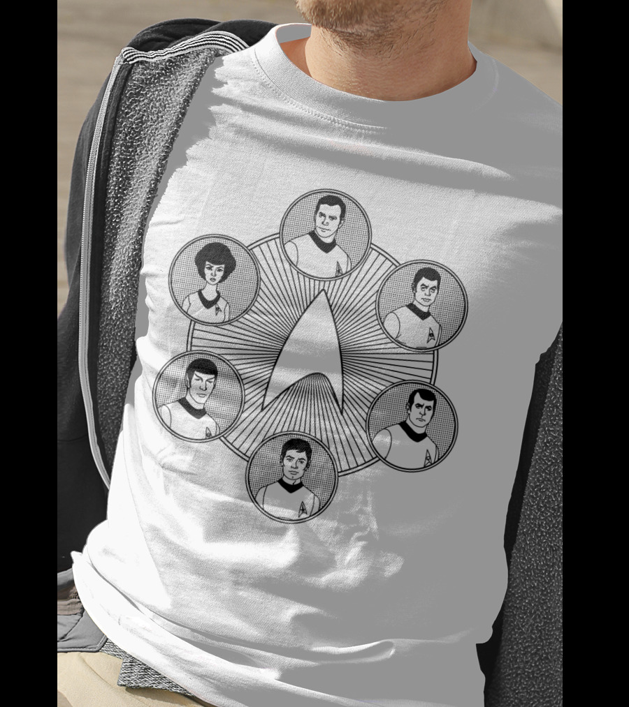 Star Trek Line Work Crew Badge Emblem T-Shirt