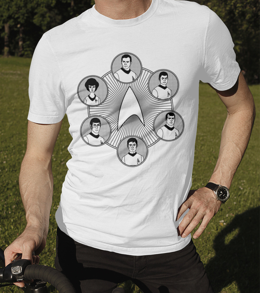 Star Trek Line Work Crew Badge Emblem T-Shirt