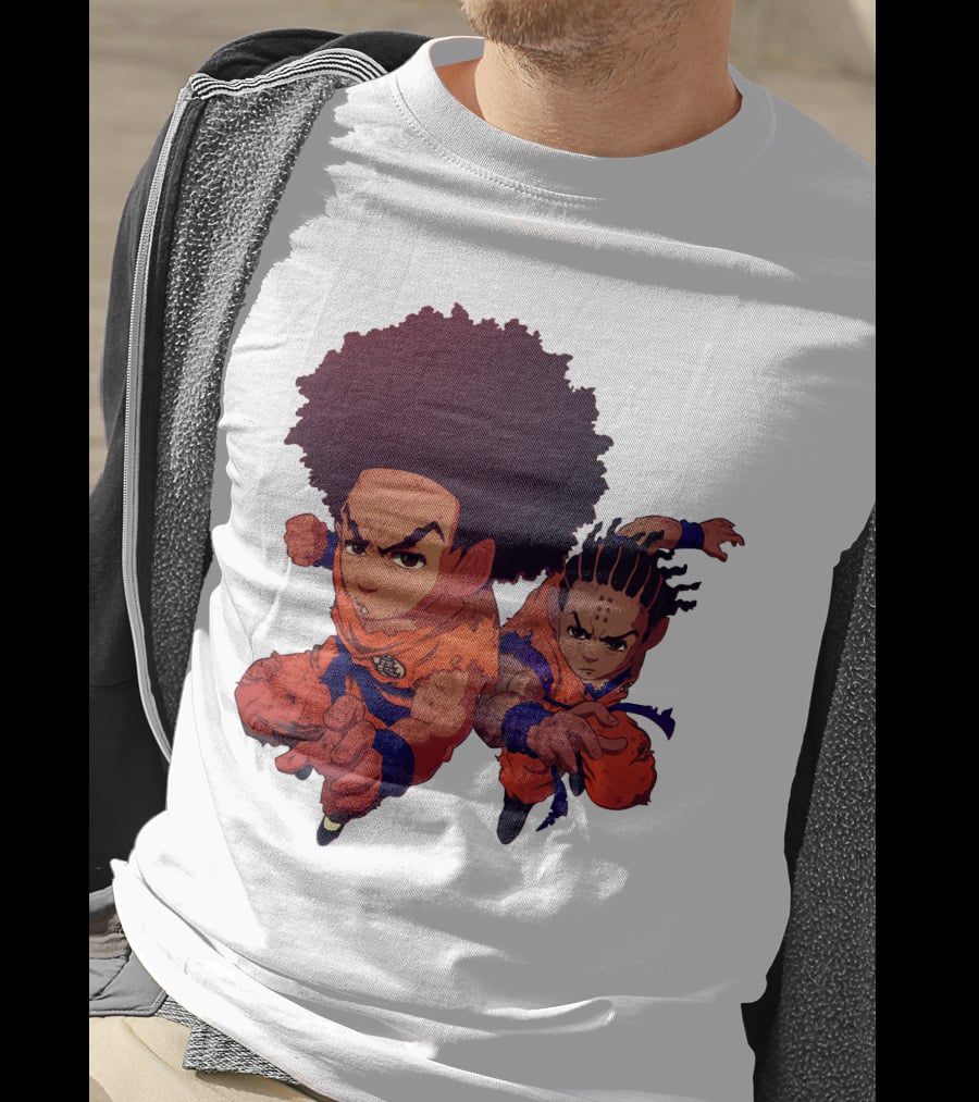 Dragonball Z Fusion Afro Style Characters T-Shirt