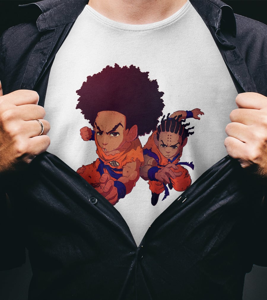 Dragonball Z Fusion Afro Style Characters T-Shirt