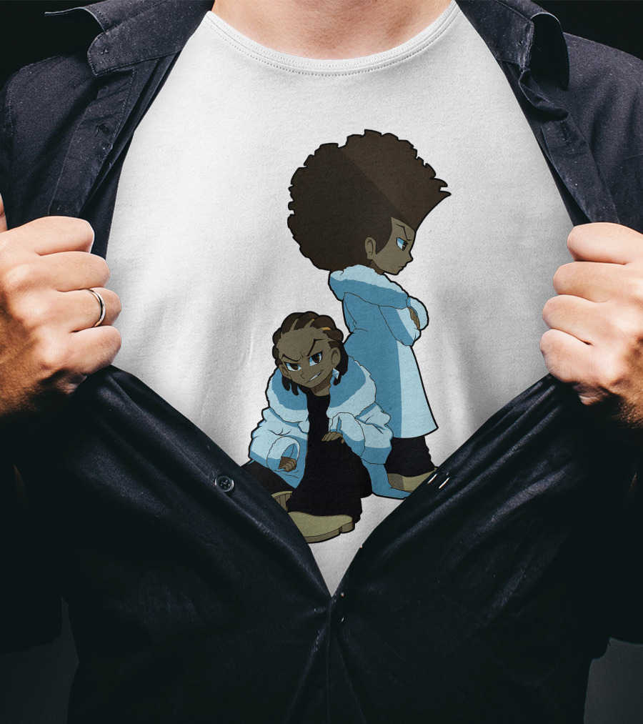 The Boondocks Huey And Riley Characters T-Shirt