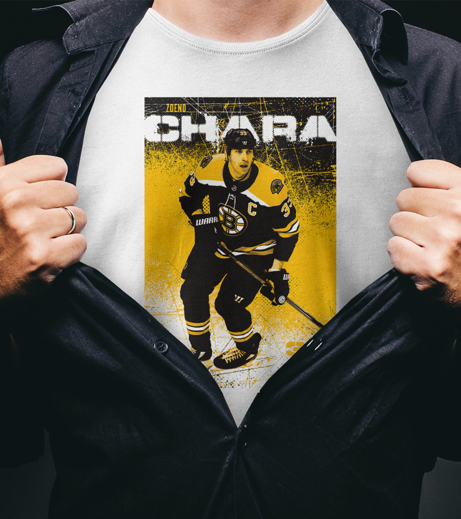 Zdeno Chara Boston Bruins 33 Hockey Captain T-Shirt