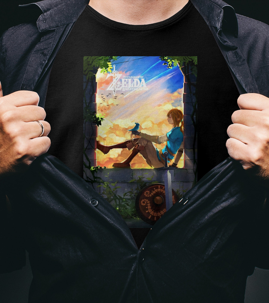 The Legend Of Zelda Breath Of The Wild Heroic Reflection T-Shirt