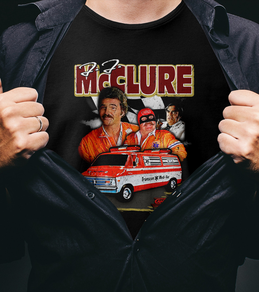 Cannonball Run J.J. McClure Transcon Med-Vac Van Racing T-Shirt