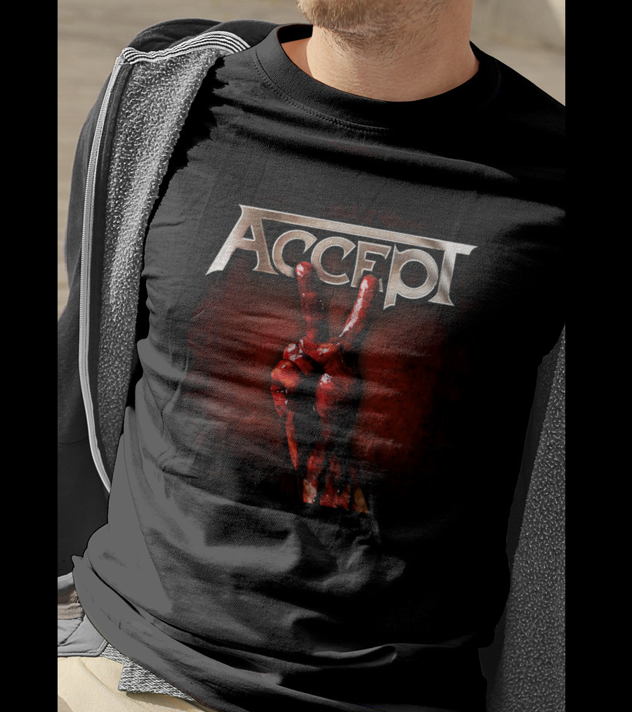 Accept Bloodied Peace Sign T-Shirt