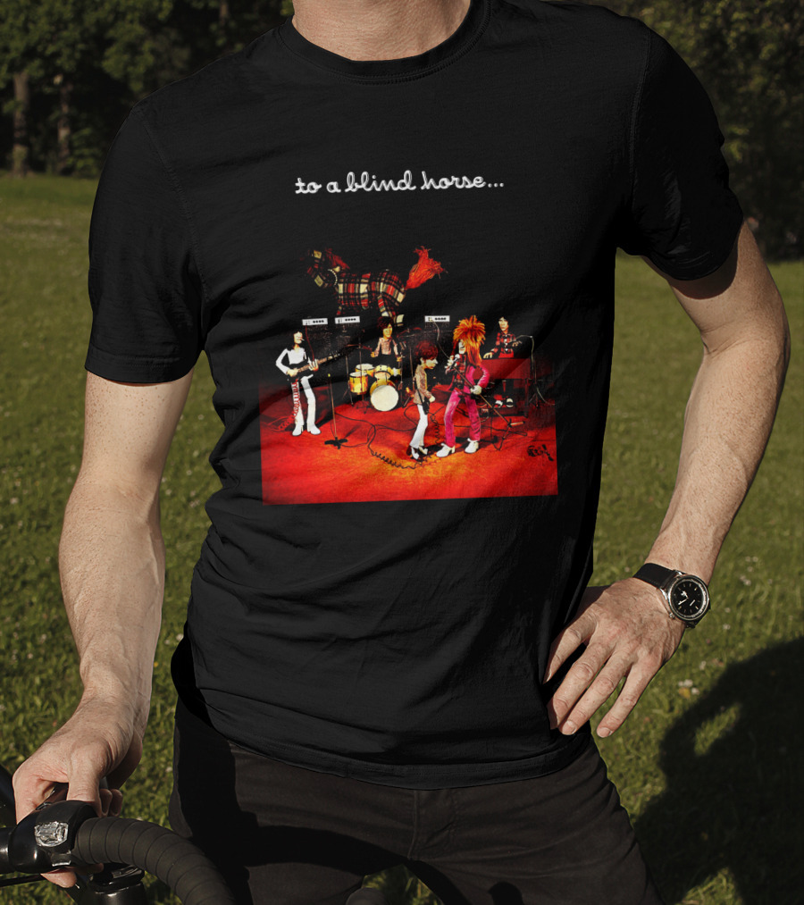 To A Blind Horse Band Performance Scene T-Shirt