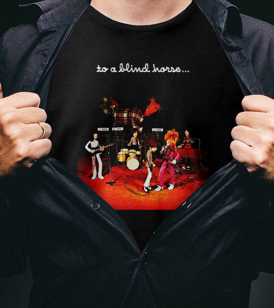 To A Blind Horse Band Performance Scene T-Shirt