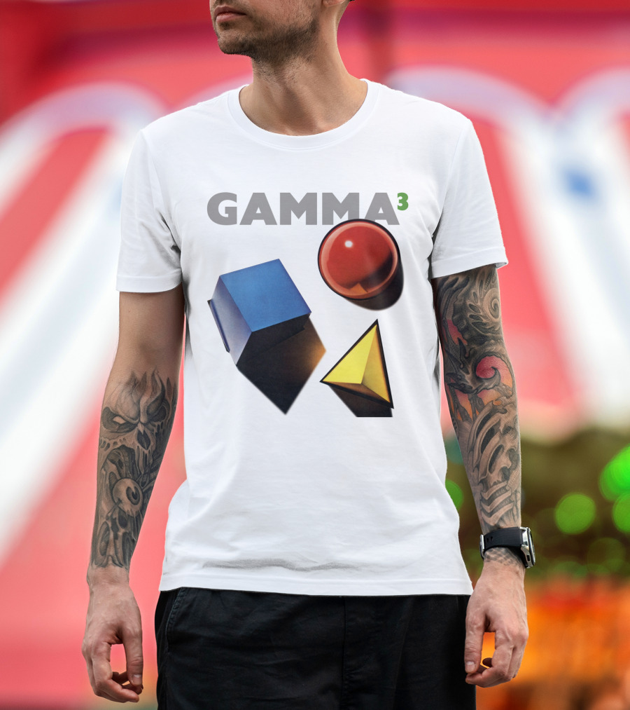 GAMMA 3 Geometric Shapes Cube Sphere Pyramid T-Shirt