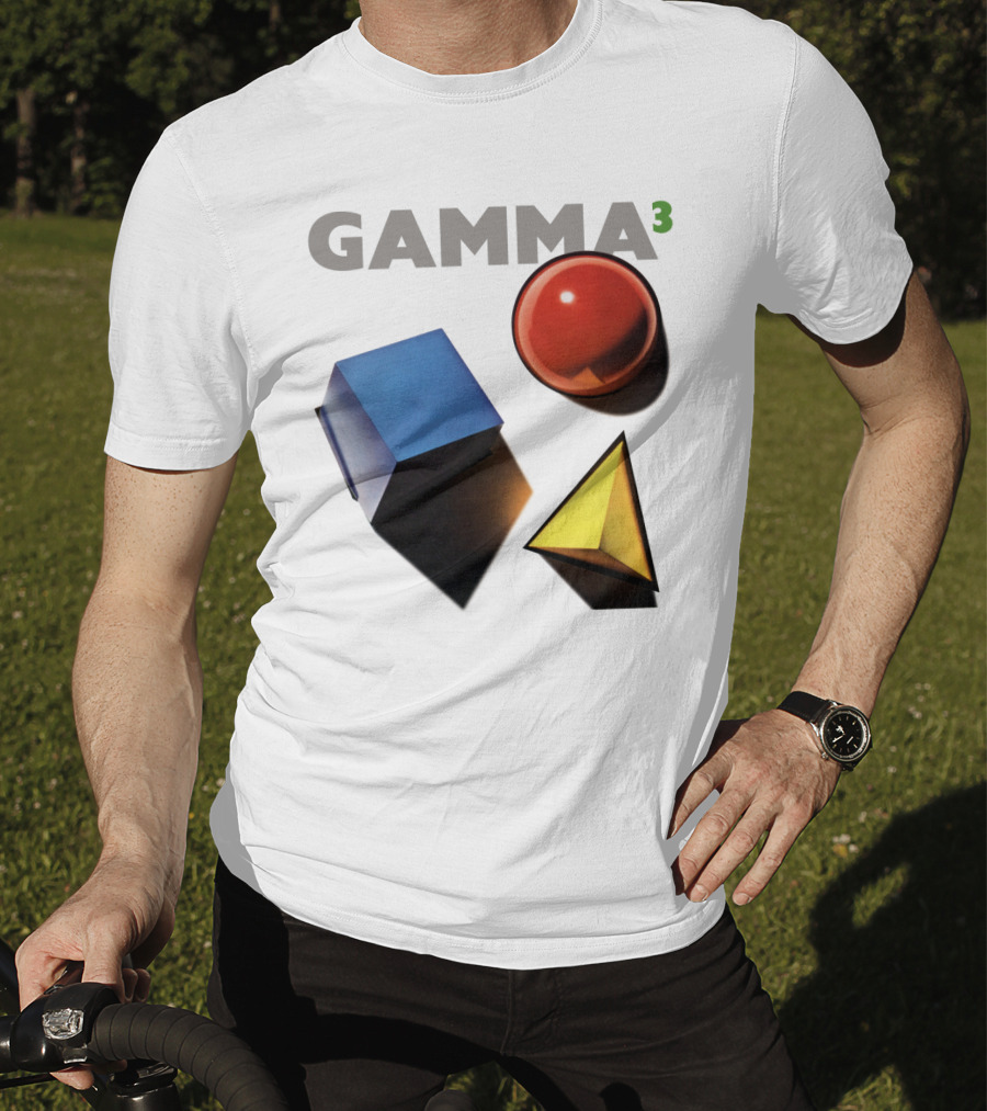 GAMMA 3 Geometric Shapes Cube Sphere Pyramid T-Shirt