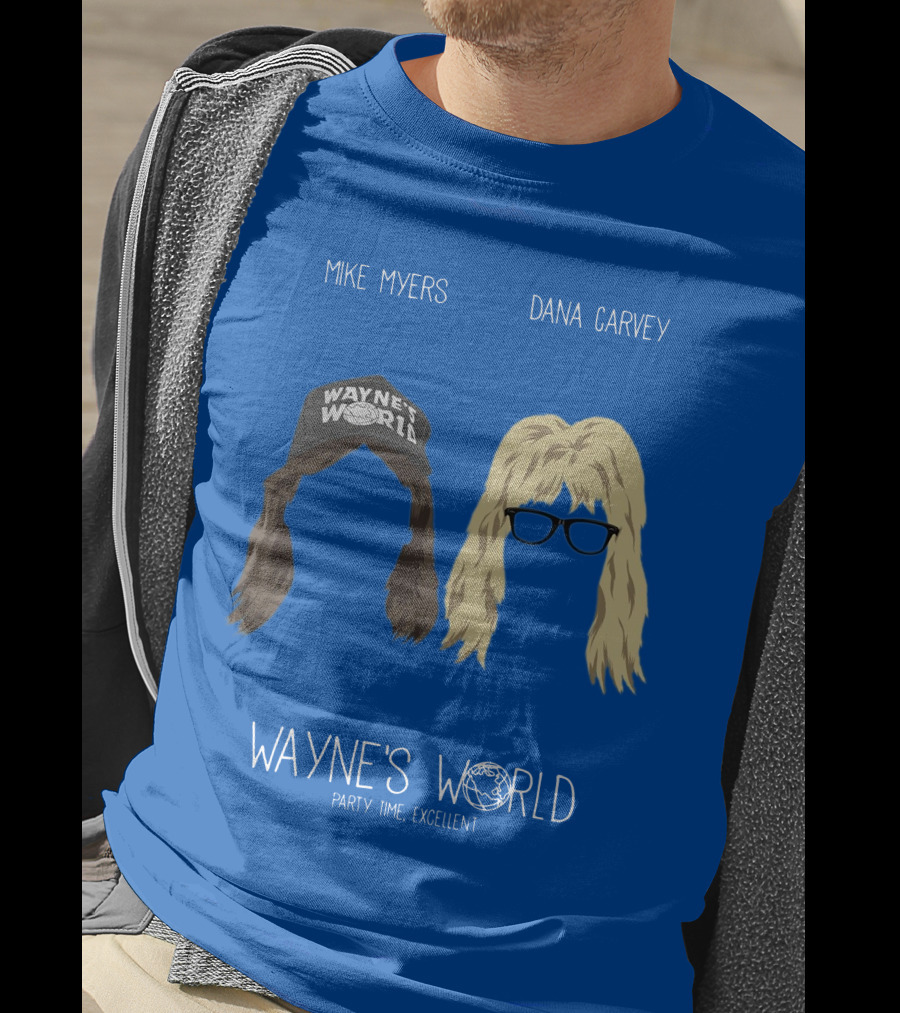 Wayne's World Mike Myers Dana Carvey Party Time Excellent T-Shirt