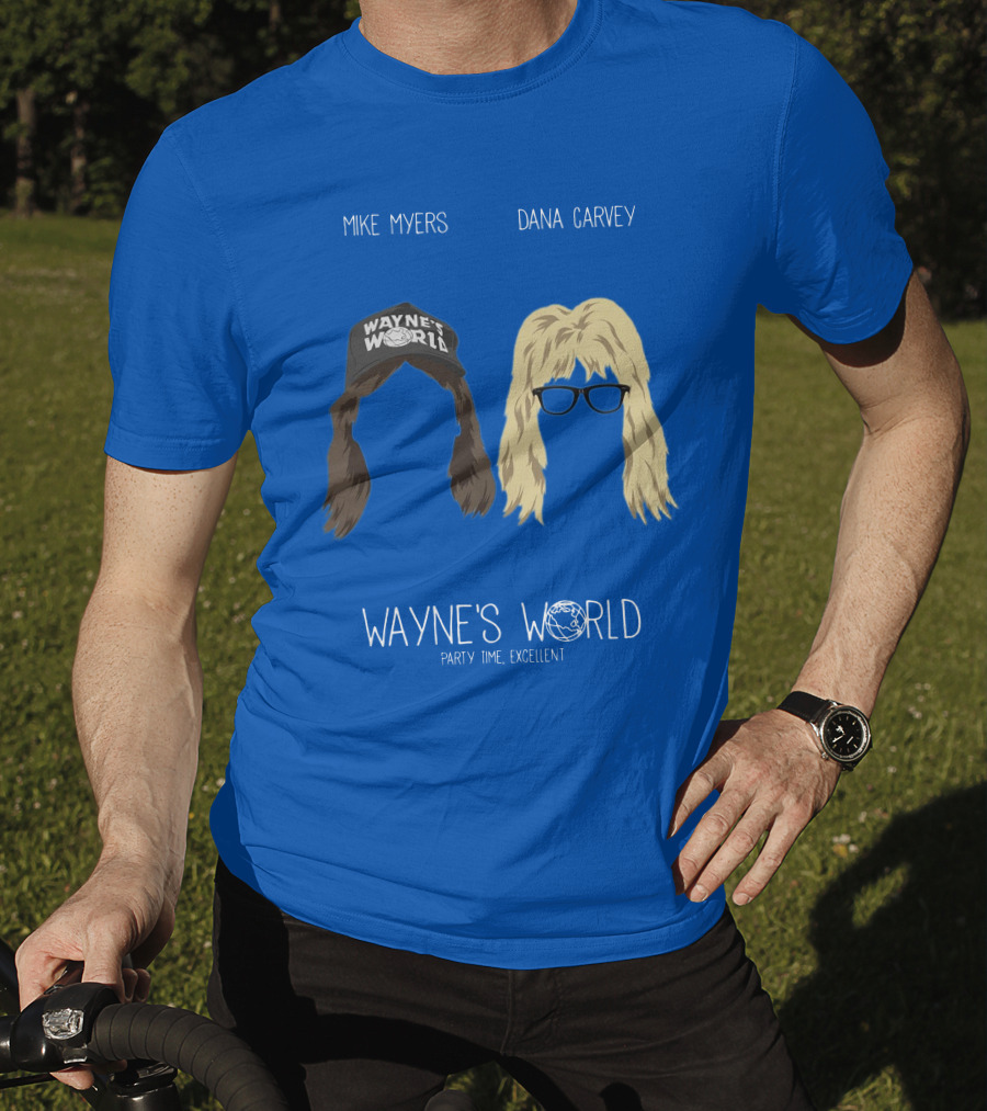 Wayne's World Mike Myers Dana Carvey Party Time Excellent T-Shirt