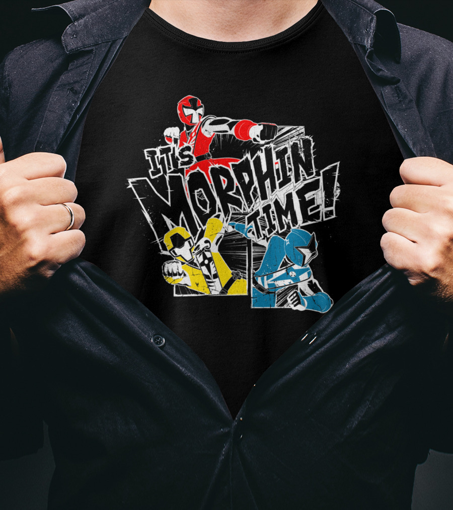 It's Morphin Time Power Rangers T-Shirt