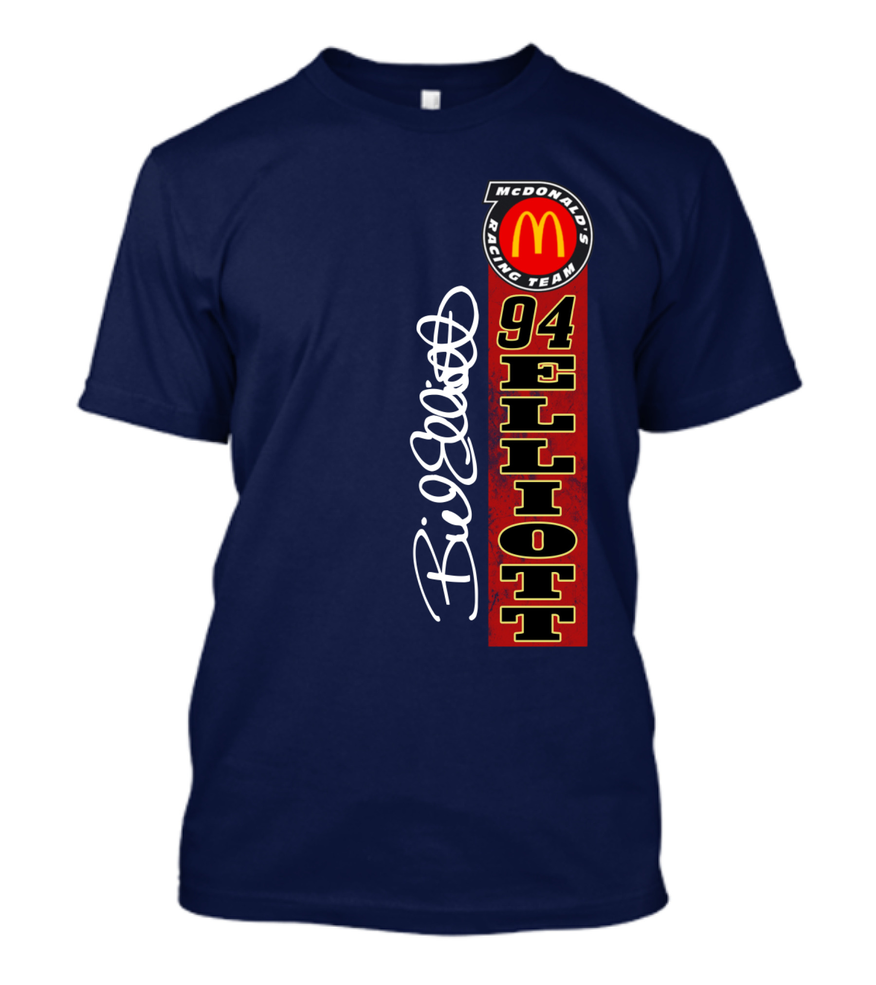 McDonald's Racing Team 94 Bill Elliott Signature T-Shirt