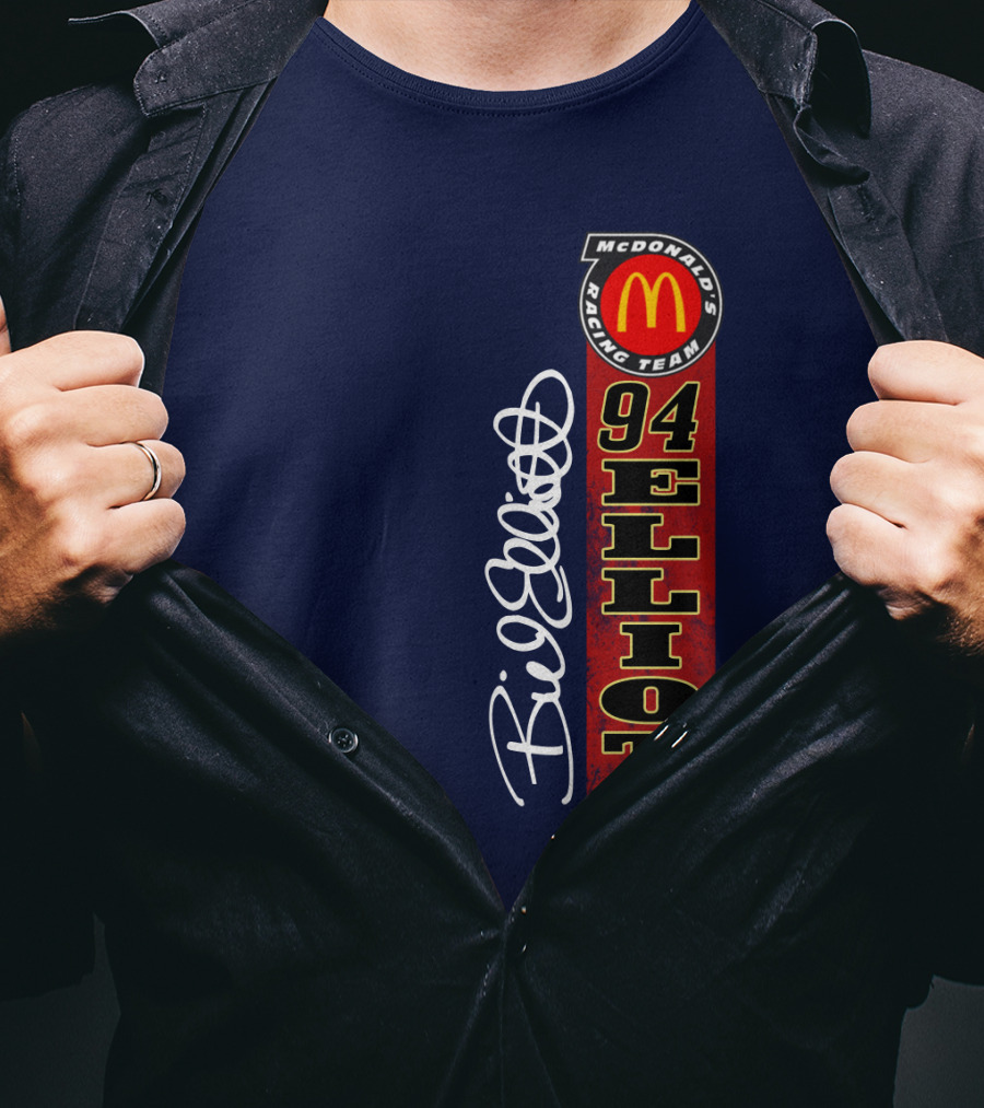 McDonald's Racing Team 94 Bill Elliott Signature T-Shirt