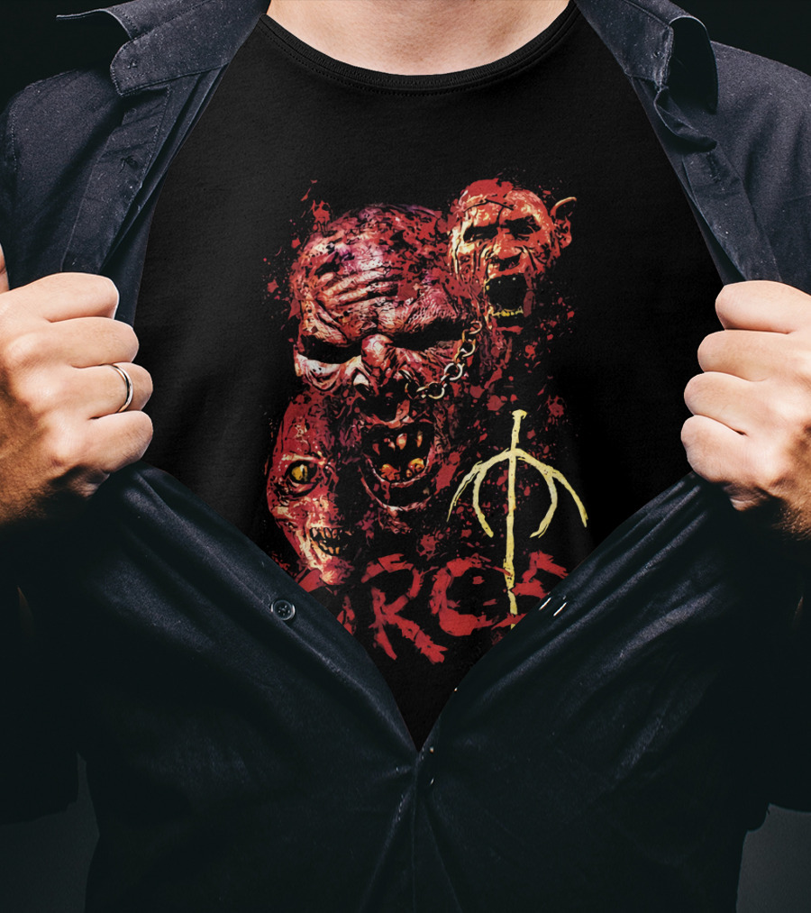 The Lord Of The Rings Movie Orcs Blood-Red Trio With Sauron's Evil T-Shirt