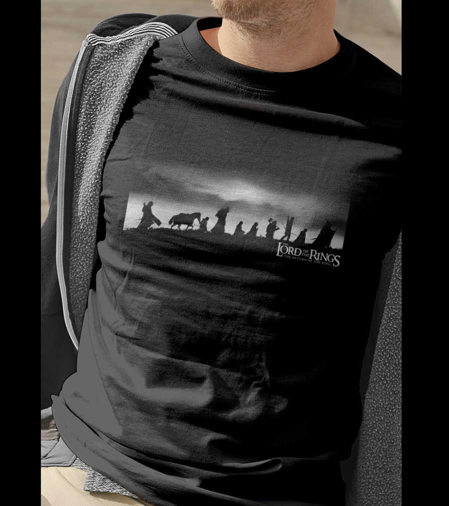 The Lord Of The Rings The Fellowship Silhouette Scene T-Shirt