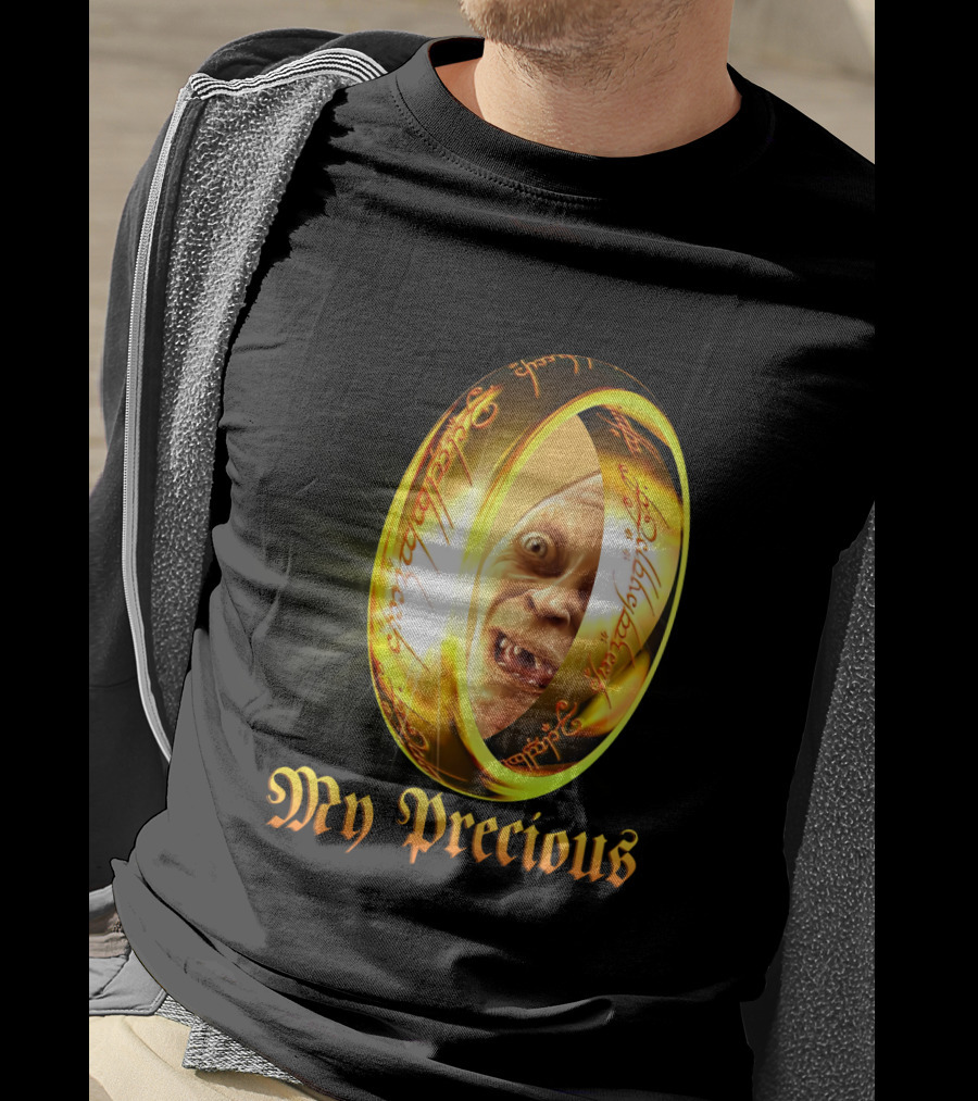 Lord Of The Rings My Precious Ring Gollum Reflection T-Shirt