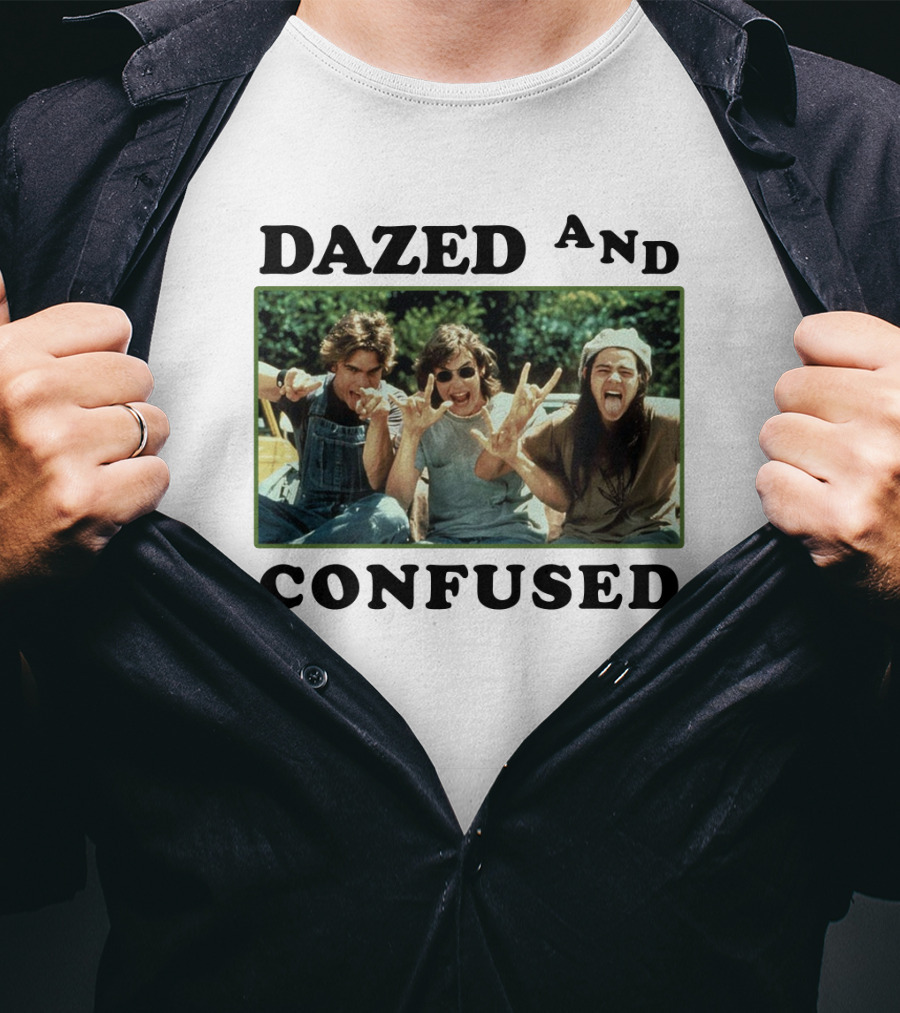 Dazed And Confused 1993 Movie Cast Rock Hands Scene T-Shirt