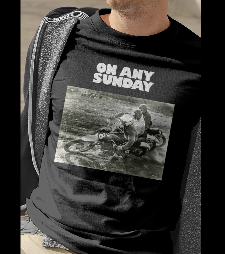 On Any Sunday Motorcycle Racing Classic Scene T-Shirt