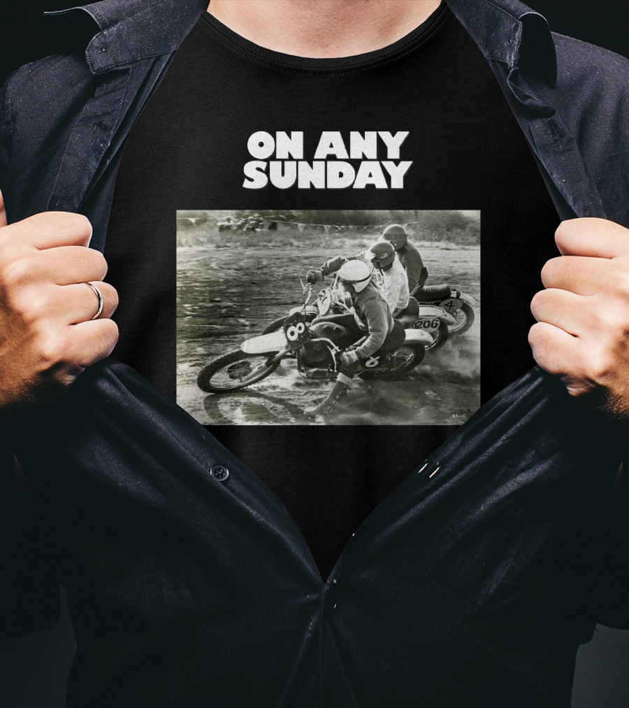 On Any Sunday Motorcycle Racing Classic Scene T-Shirt