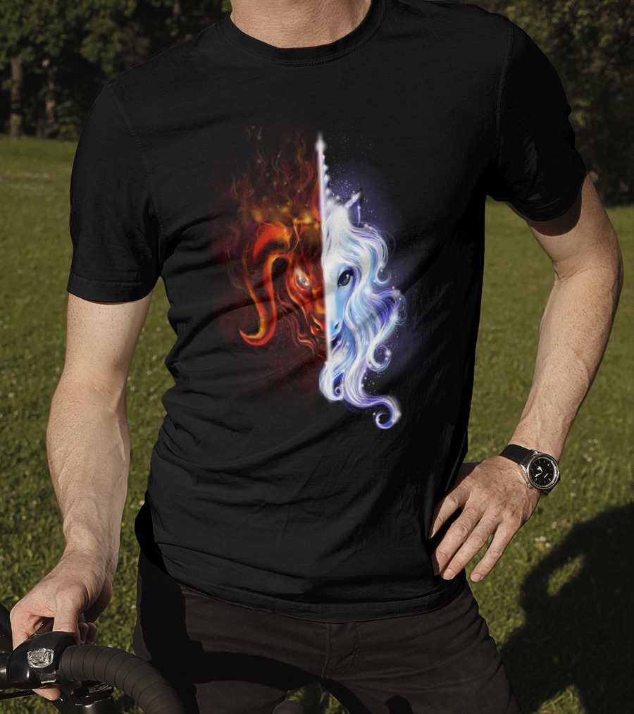 The Last Unicorn Duality Of Fire And Ice T-Shirt