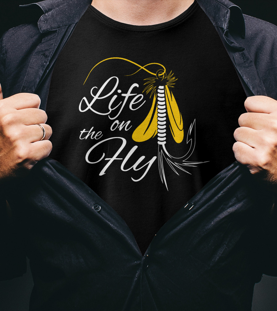 Life On The Fly Fishing Lure Adventure T-Shirt