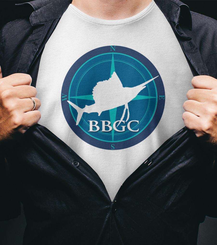 Bimini Big Game Club BBGC Sailfish Compass T-Shirt