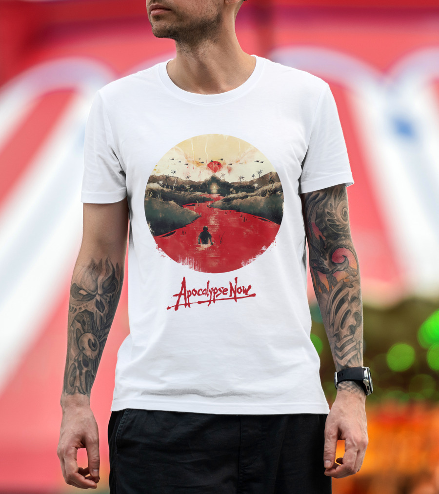 15 Helicopters Jungle River Apocalypse Now T-Shirt