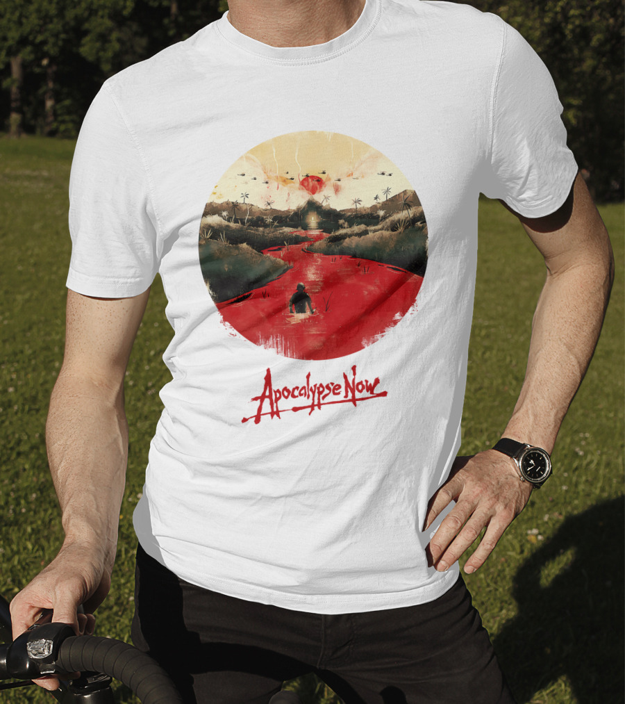 15 Helicopters Jungle River Apocalypse Now T-Shirt