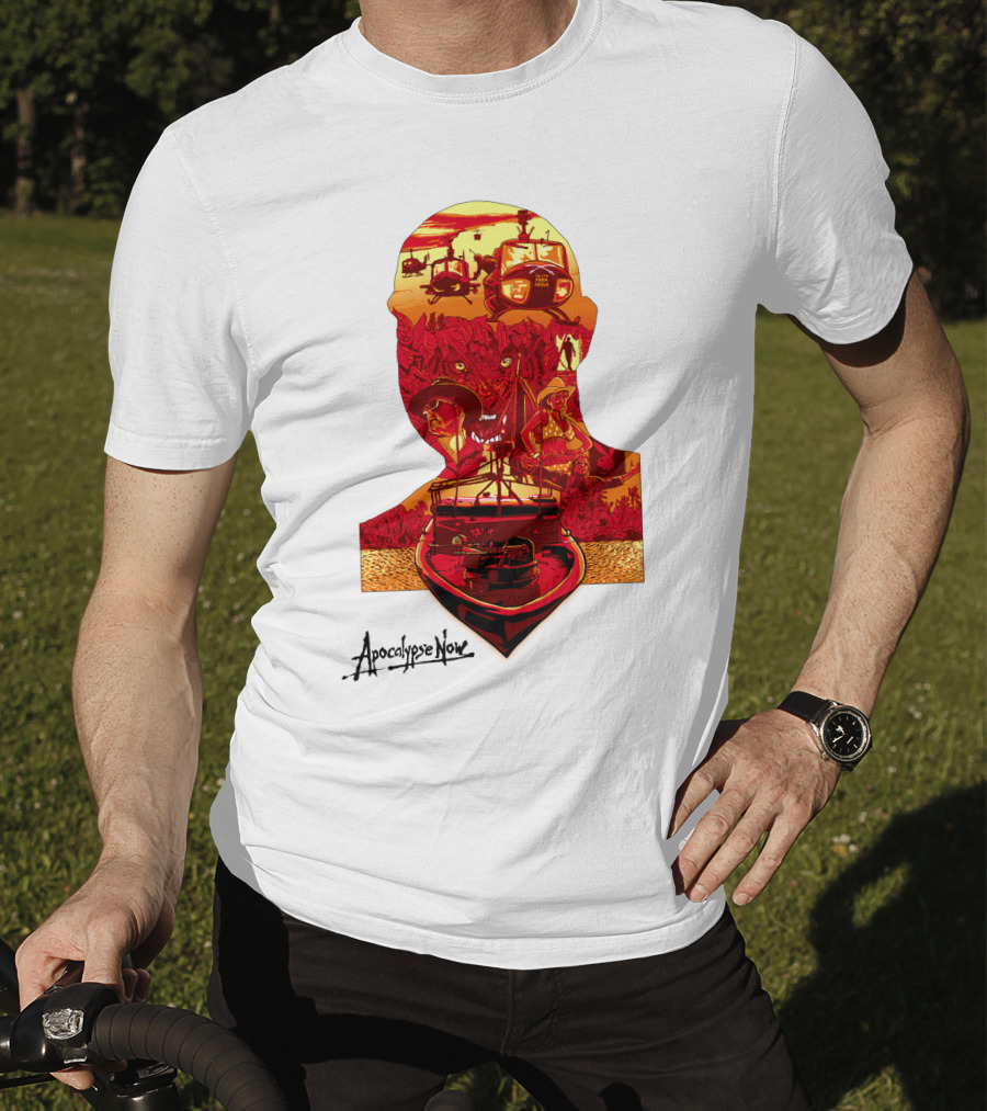 Apocalypse Now Graphic With Helicopters And Boat T-Shirt