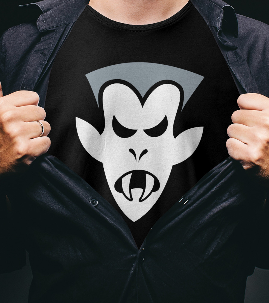 Halloween Angry Vampire Face T-Shirt