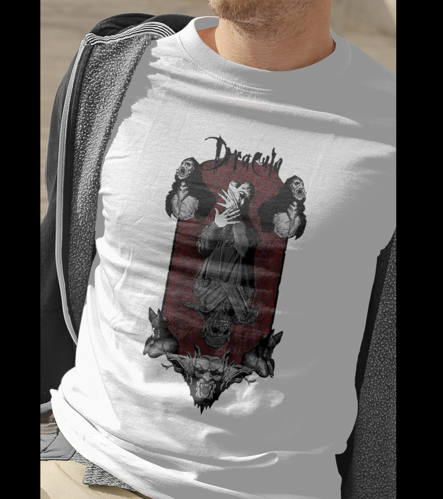 Dracula Vampire Gothic Horror Iconic Imagery T-Shirt