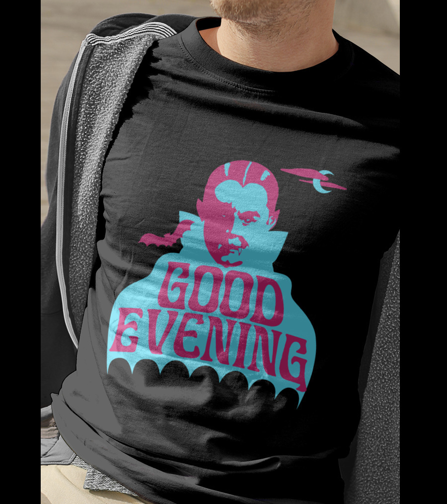 Good Evening Dracula Vampire MoonBat Iconic T-Shirt