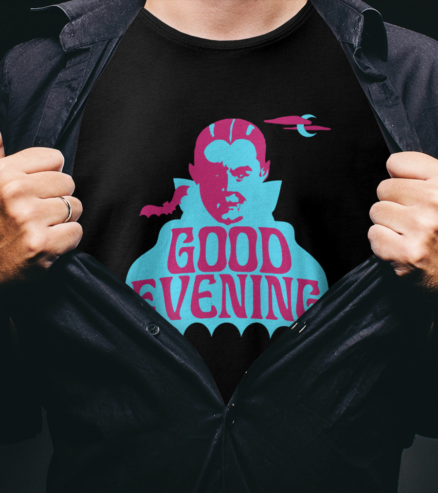 Good Evening Dracula Vampire MoonBat Iconic T-Shirt