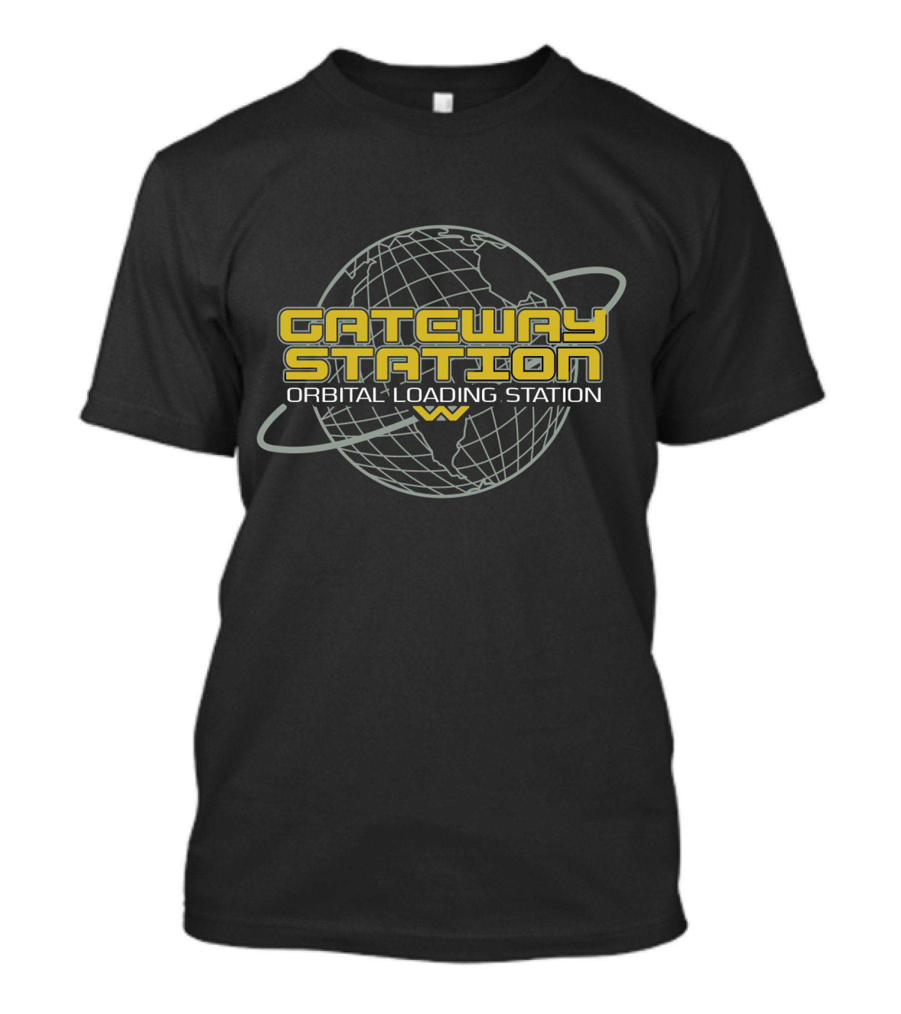 Gateway Station Orbital Loading Station Aliens T-Shirt